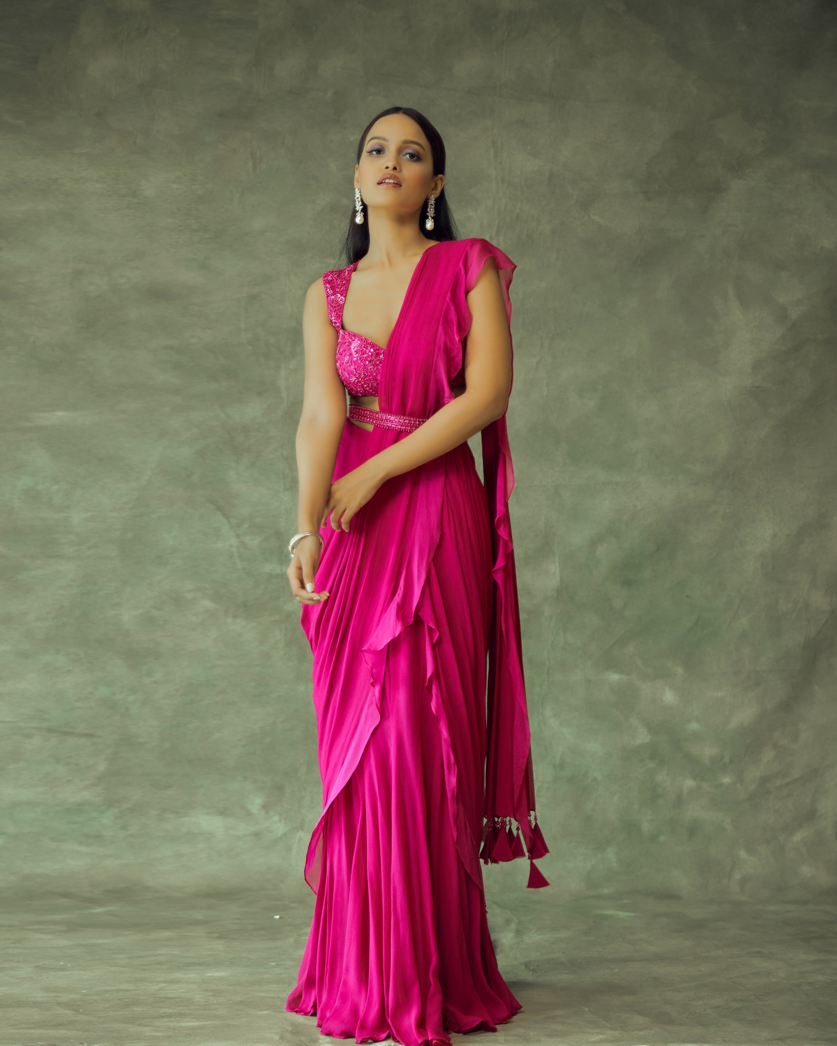 Saira Ruffle Outer - Pink main image 0