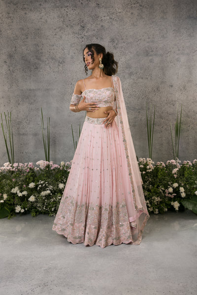 Pastel Pink Lehenga Set