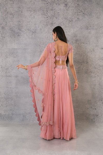 Onion Pink Lehenga Set